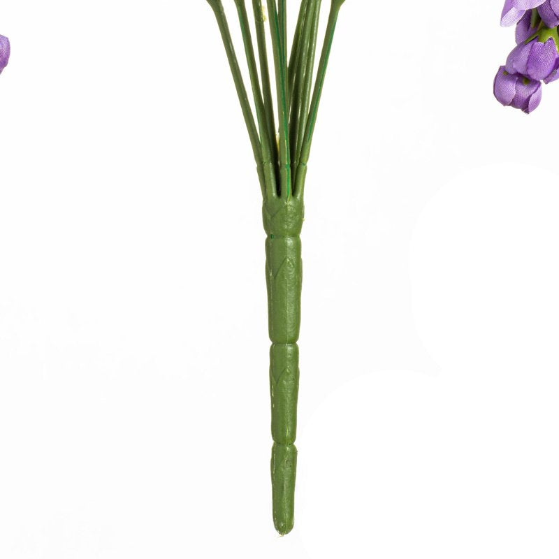 Artificial Lavender Wisteria Bush - 19-inch Faux Floral for Home & Garden Decor
