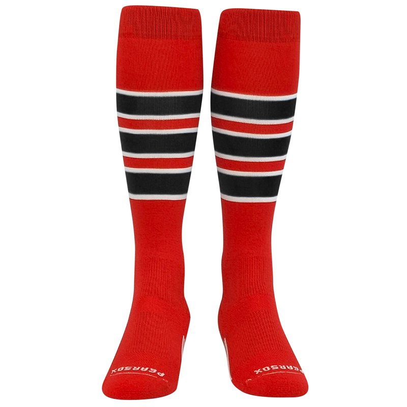 Striped Sports Socks for Baseball Softball Football - Knee-High, Moisture-Wicking