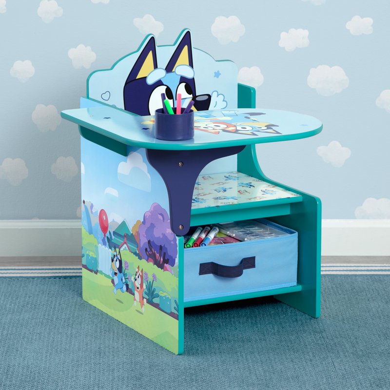 Bluey Chair Desk with Storage Bin by Delta Children - Bluey Variation
