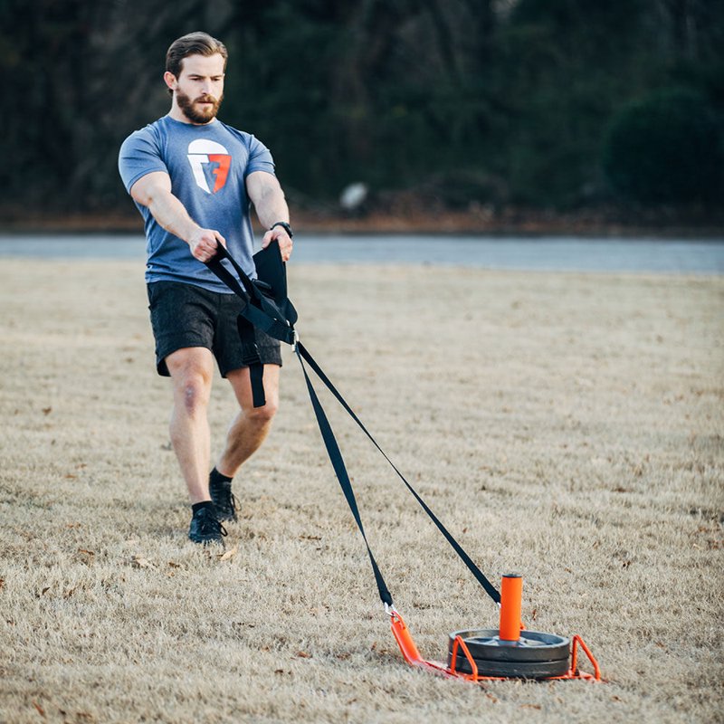 Power Speed Sled for Speed Training and Agility with Deluxe Harness