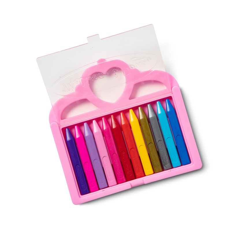 Melissa & Doug Princess Crayon Set - 12 Color Kids Drawing Toys