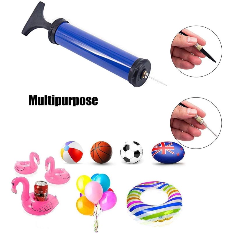 10-Inch Portable Ball Pump Inflator Kit for Soccer Basketball Volleyball Football