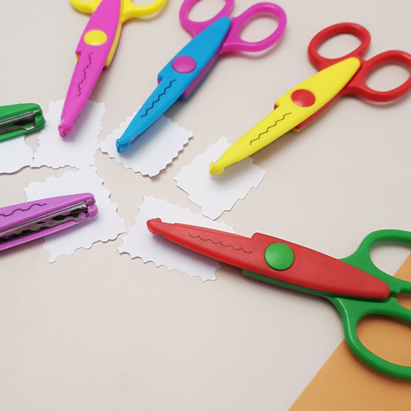 Zig Zag Craft Scissors Set of 6 - Decorative Edge Cutters for Scrapbooking & DIY Projects