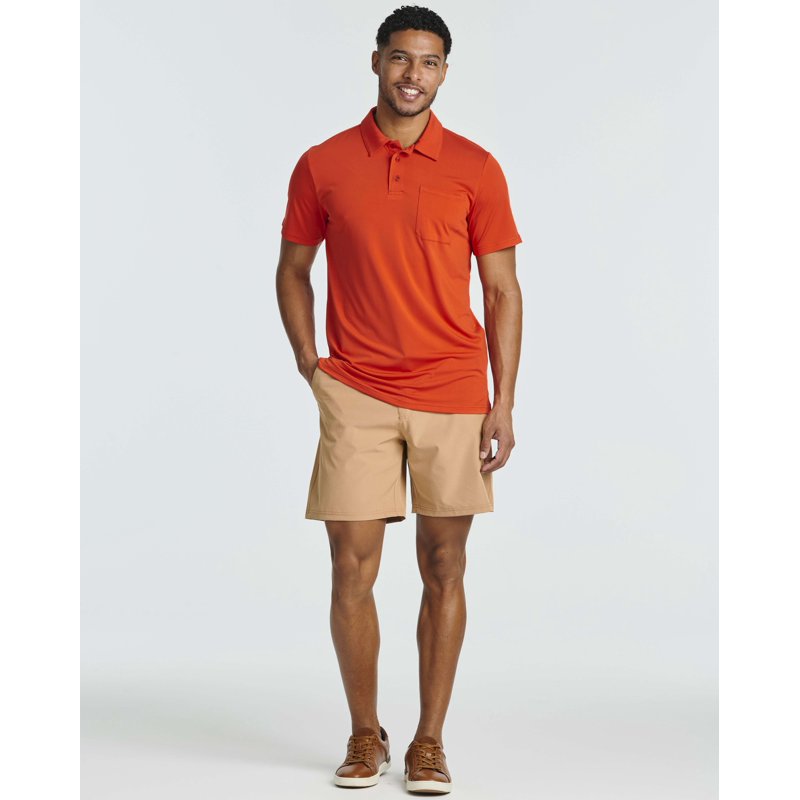 Real Essentials 4 Pack Men's Short Sleeve Pocket Polo Shirts - Dry-Fit Moisture-Wick (Big & Tall) - Set 4