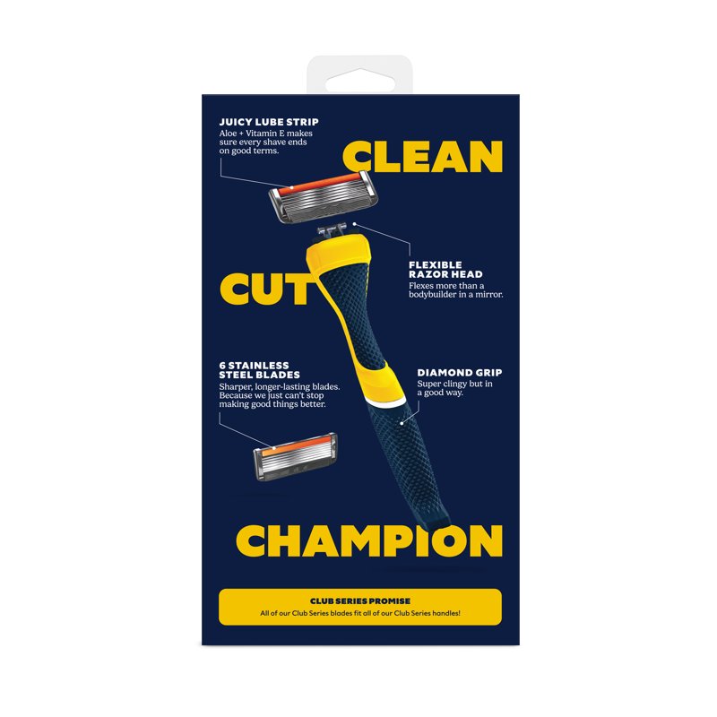 Men's Razor Starter Set with Handle & Refills - Michigan Wolverines Colors