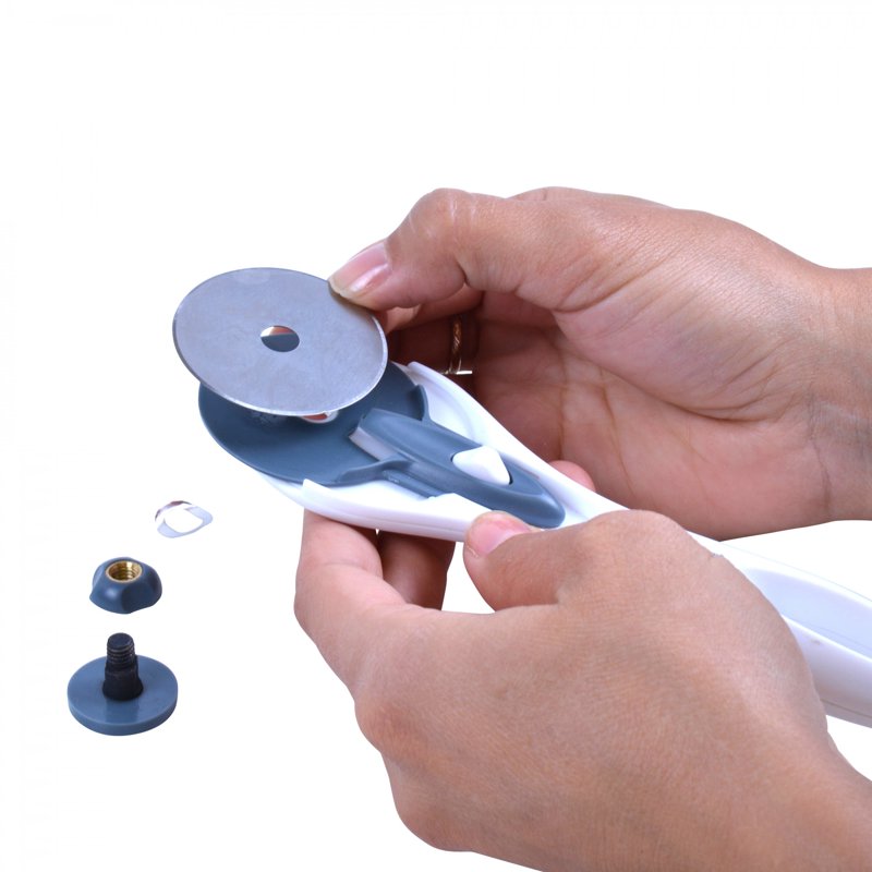 2 Pack Rotary Fabric Cutting Blades - Titanium Bonded Replacement Blades for Sewing & Craft