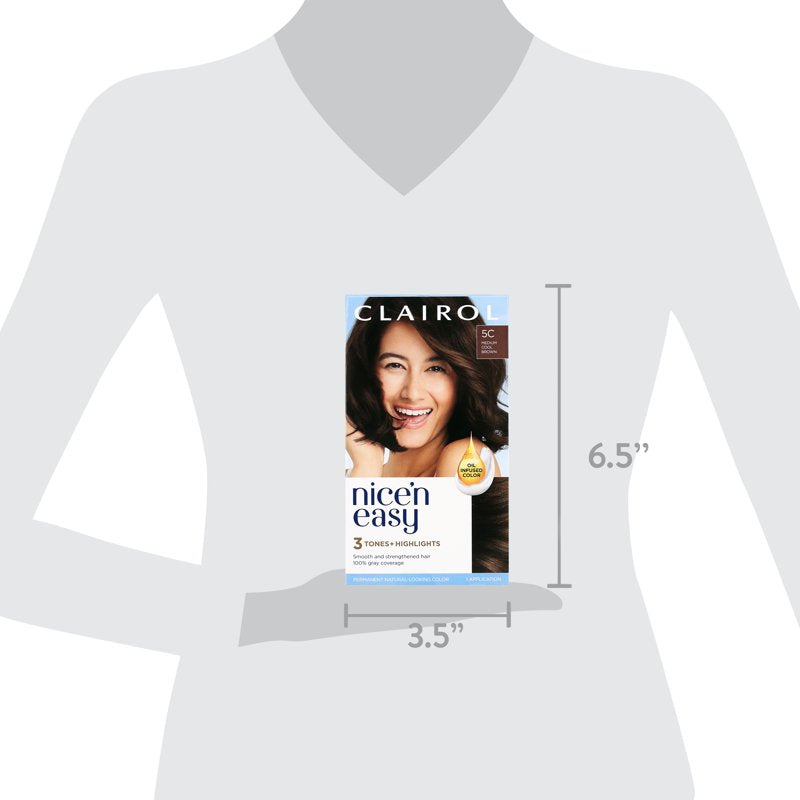 Permanent Hair Color Cream - Natural Looking Shades, Gray Coverage & Long-Lasting Results