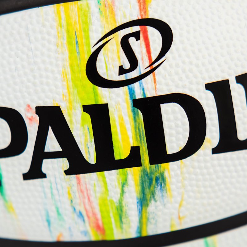 Outdoor Basketball - Marble Series Multi-Color 29.5 Inch Size 7 - Spalding