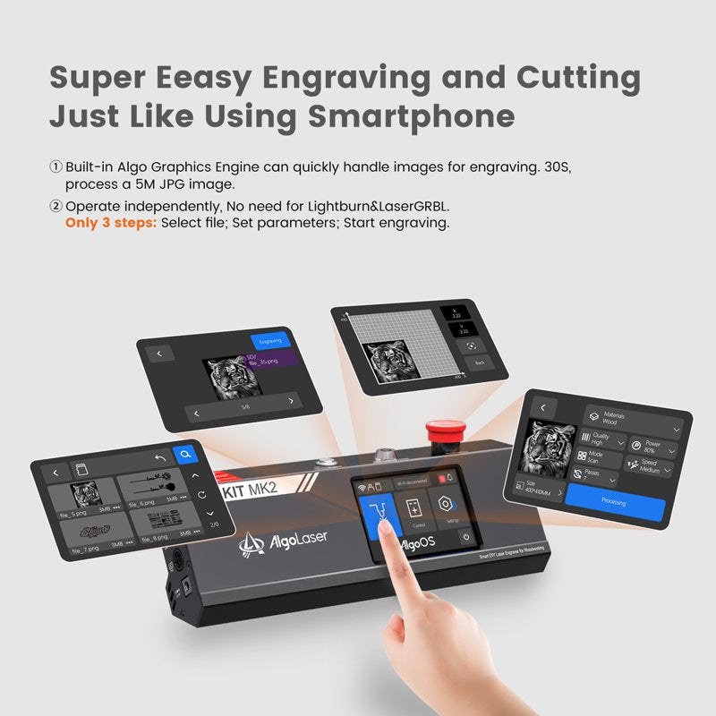 Mini Engraver 10W Laser Engraving Machine for Wood Metal Glass Leather WiFi APP Control