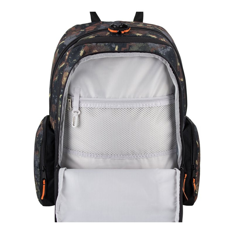 Expandable Bungee Backpack with Multiple Pockets and Water-Resistant Bottom