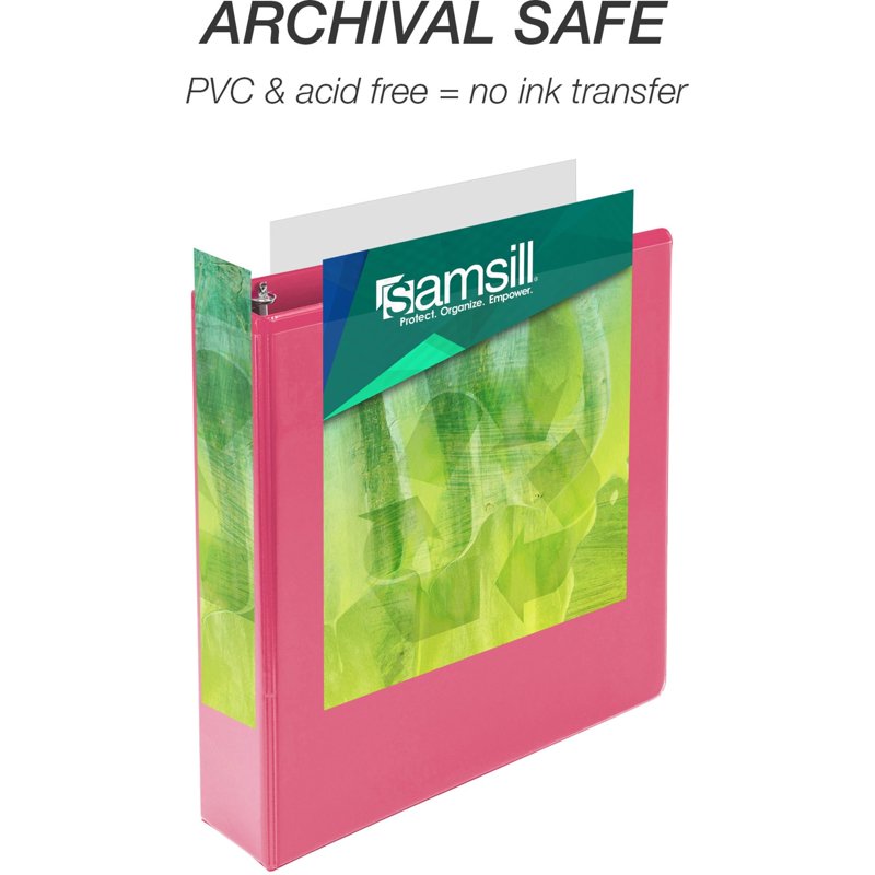 Plant-Based 2-Inch 3-Ring View Binder Set, 4 Pack - Samsill Earth’s Choice, Assorted Colors