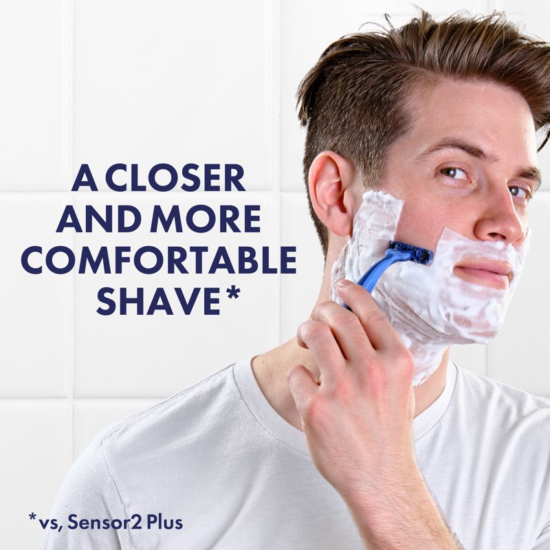 Men's Disposable Shaving Razors - Gillette Sensor3 Comfort, Pack of 4 or 8