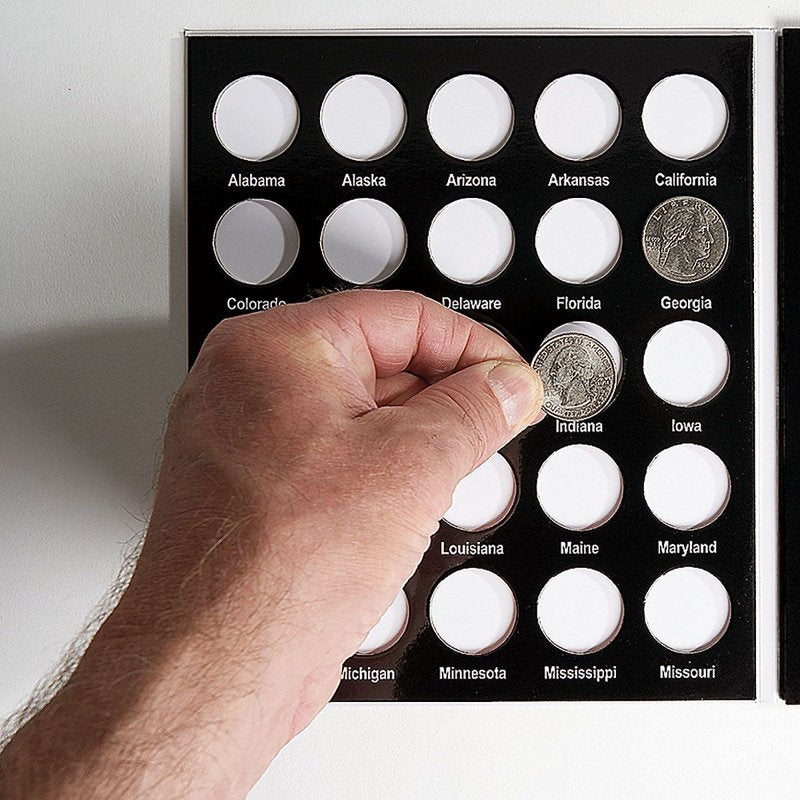50 States Quarter Album - Hardcover Coin Display & Collection Holder