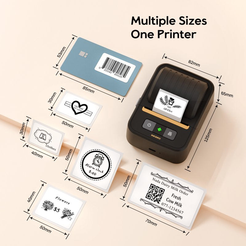 INKBIRD Bluetooth Portable Label Maker Machine with tape Thermal