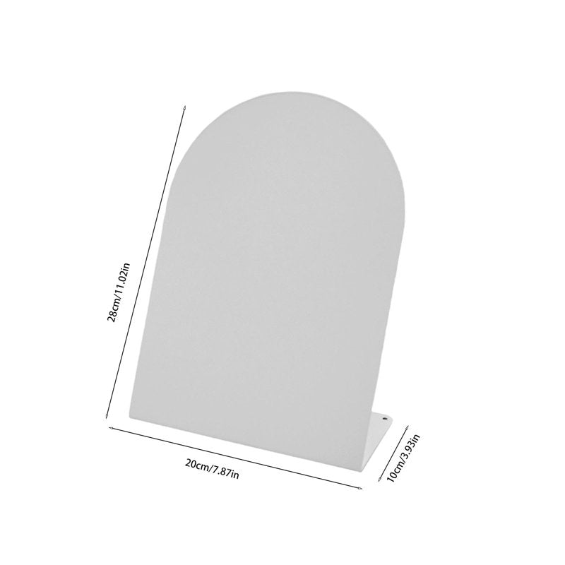 Black Metal Magnetic Message Board – Reusable Dry-Erase Memo Reminder Board for Home, Office, School