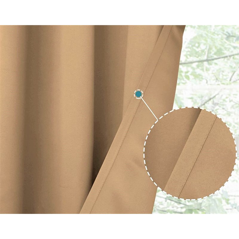 Blackout Thermal Window Valance Curtain - Unlined Short Rod Pocket 54x18 Inches