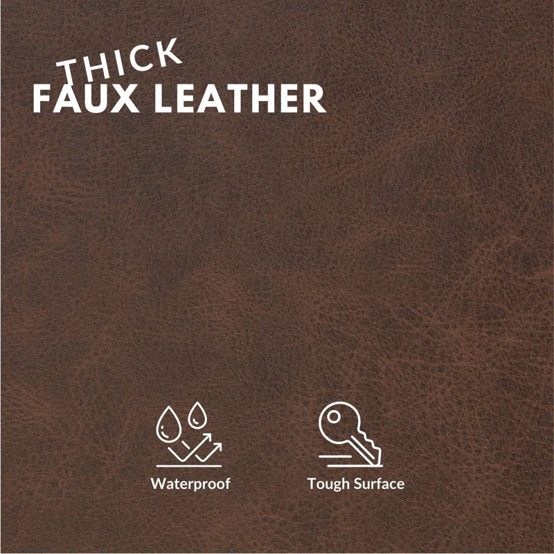 Thick Faux Leather Fabric for Upholstery & Crafting - Cut by The Yard