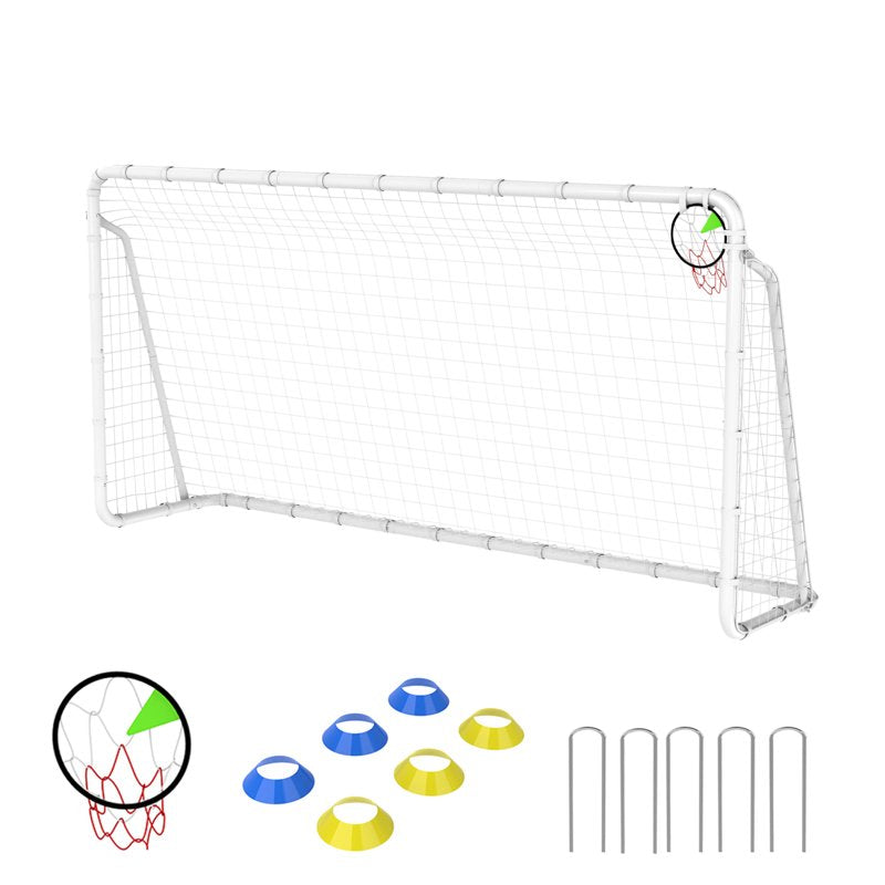 6x12ft Portable Soccer Goals for Backyard – High-Strength Net, Weather-Resistant Steel Frame