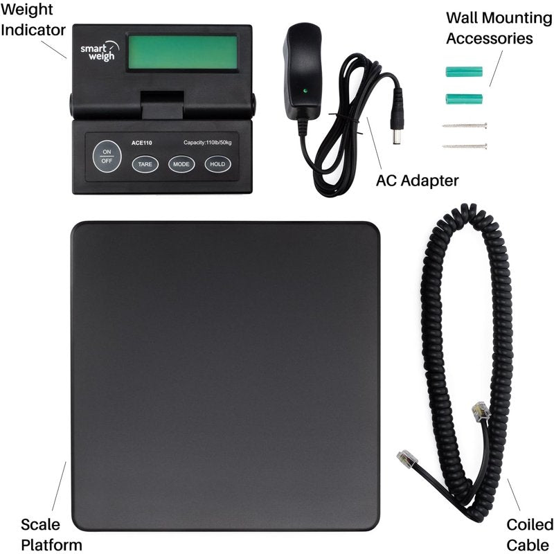 Digital Postal Shipping Scale 110 lbs with Backlit LCD for USPS UPS
