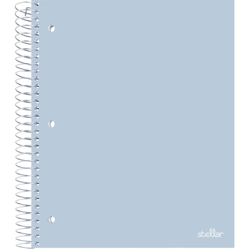 Poly Notebook 8.5 x 11 Inches, 5 Subject College Ruled, 200 Sheets - Baby Blue