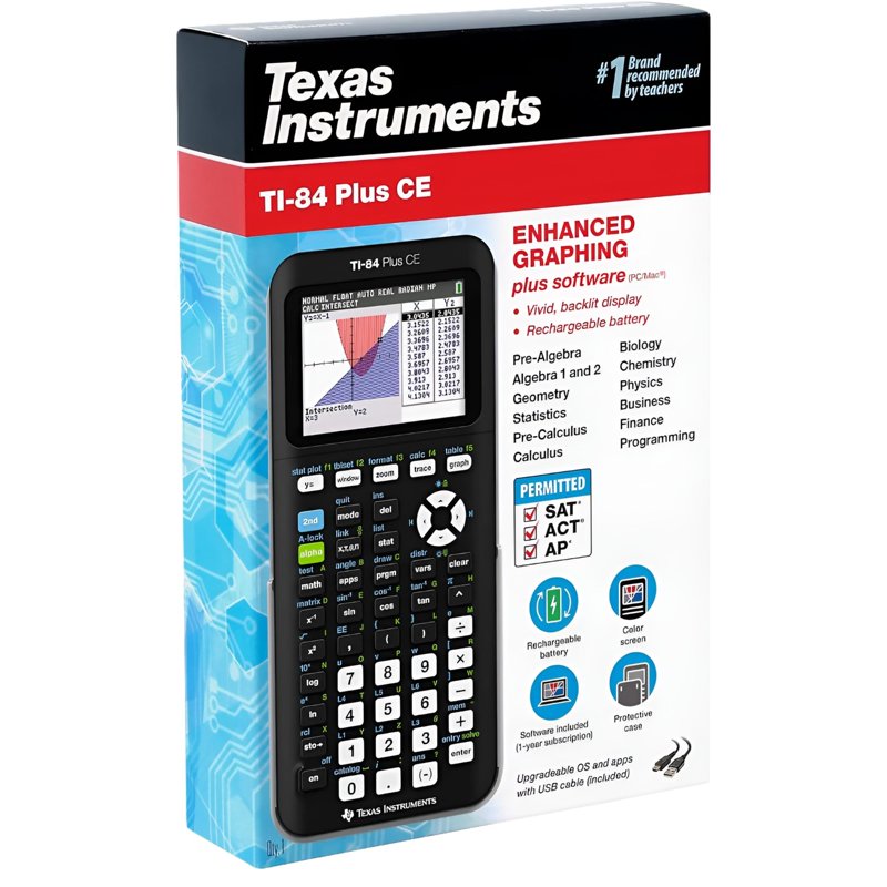 Graphing Calculator with 3D Graphing, Backlit Display & Hard Case