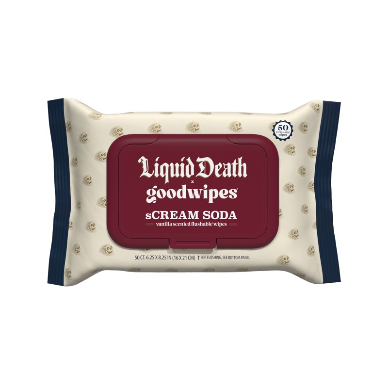 Flushable Butt Wipes with Scream Soda Scent - 3 Pack, 150 XL Wipes