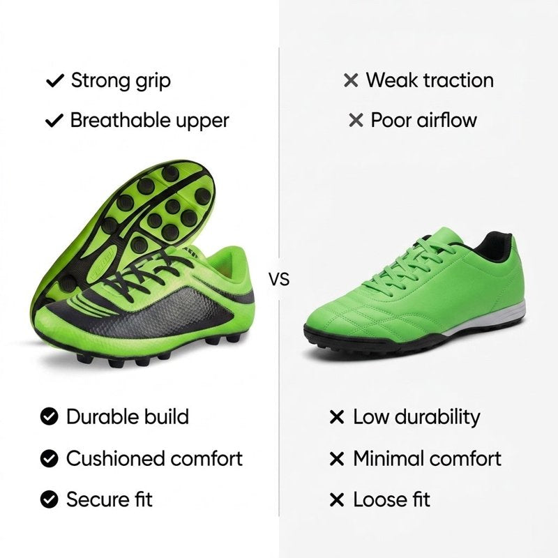 Vizari USA Infinity Kids Soccer Cleats – Lightweight, Durable Firm Ground Shoes, 9.5, Green/Black