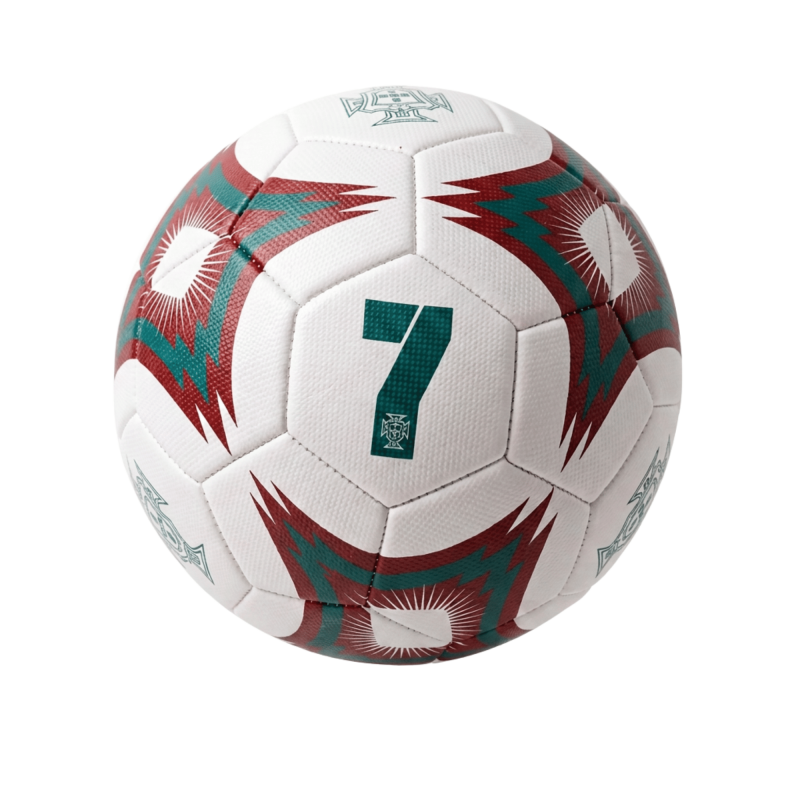 Soccer Ball Size 4 - Portugal Icon Sports No. 7 Official Match Ball, White