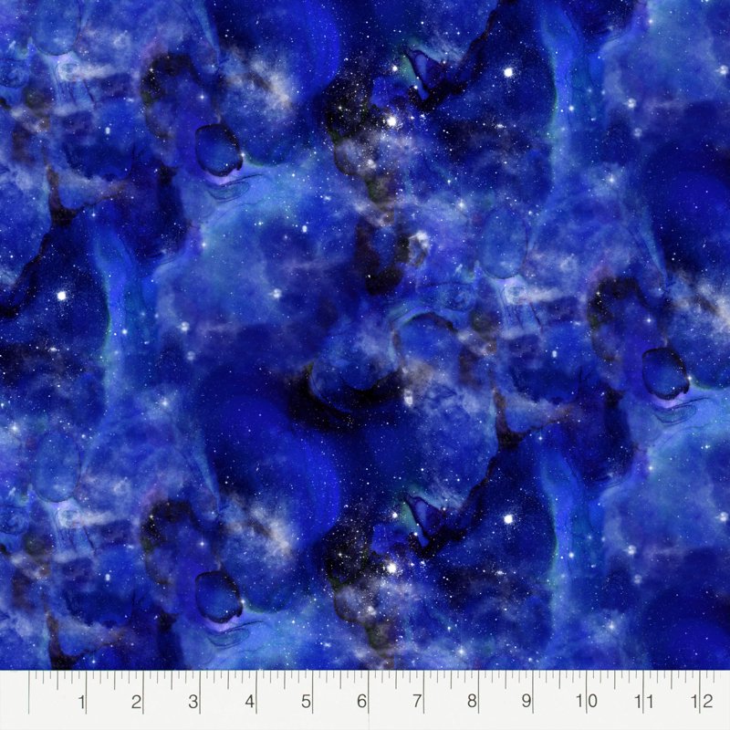 Cotton Celestial Fabric Bundle - Precut Quilt & Sewing Material, 18x21 Inches, Multicolor, 5 Pieces