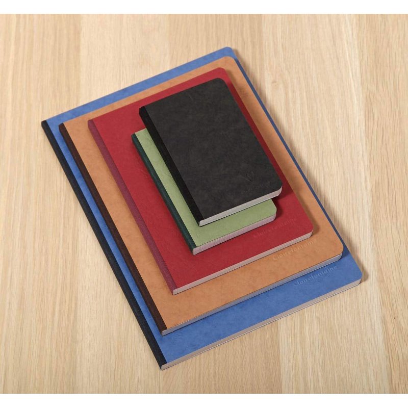 Large Clothbound Notebook with Elastic Closure - Green, 192 Pages