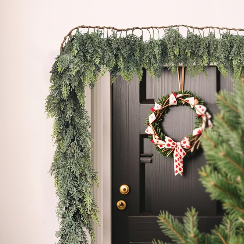 Artificial Christmas Garland for Mantle and Staircase - 5 FT Holiday Decor
