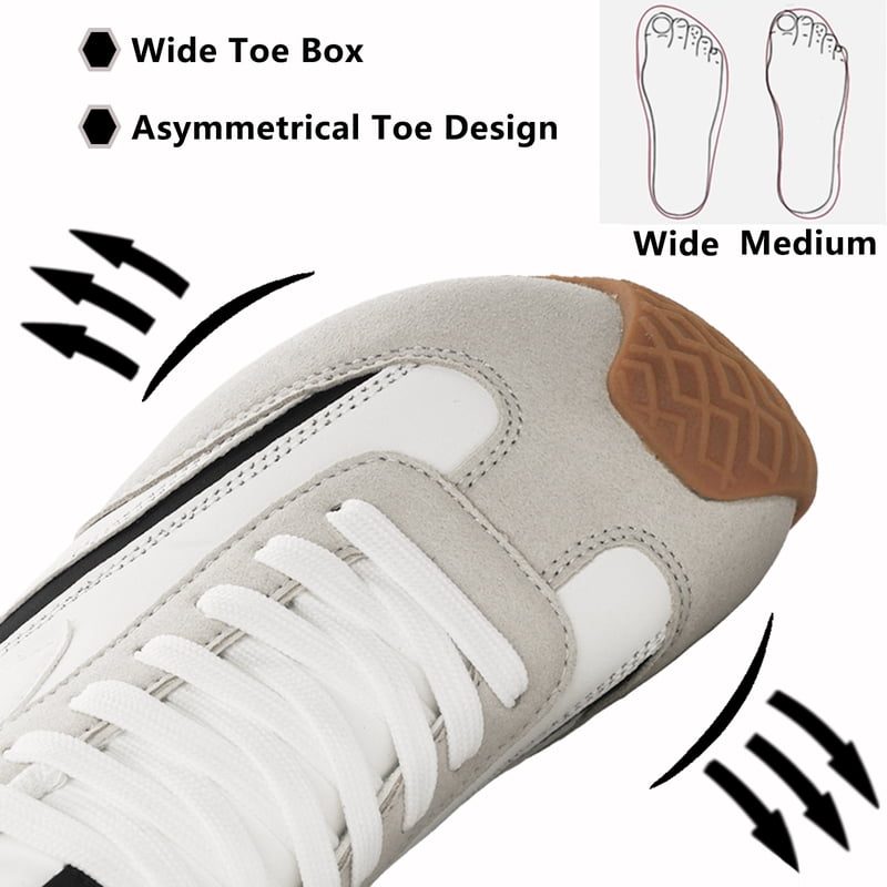 Women's Wide Width Casual Walking Shoes - Non-Slip Barefoot Sneakers