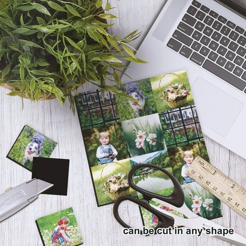 Stone City Printable Magnetic Sheets 8.5x11 Matte (5 Sheets) for Inkjet + Laser Printers - DIY Signs, Crafts, Photo Albums