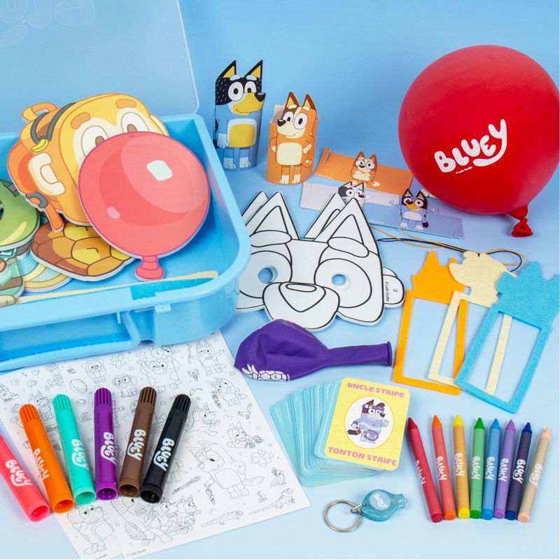 Bluey Imagination Play Case for Kids Ages 3+ - Storage & Activity Kit