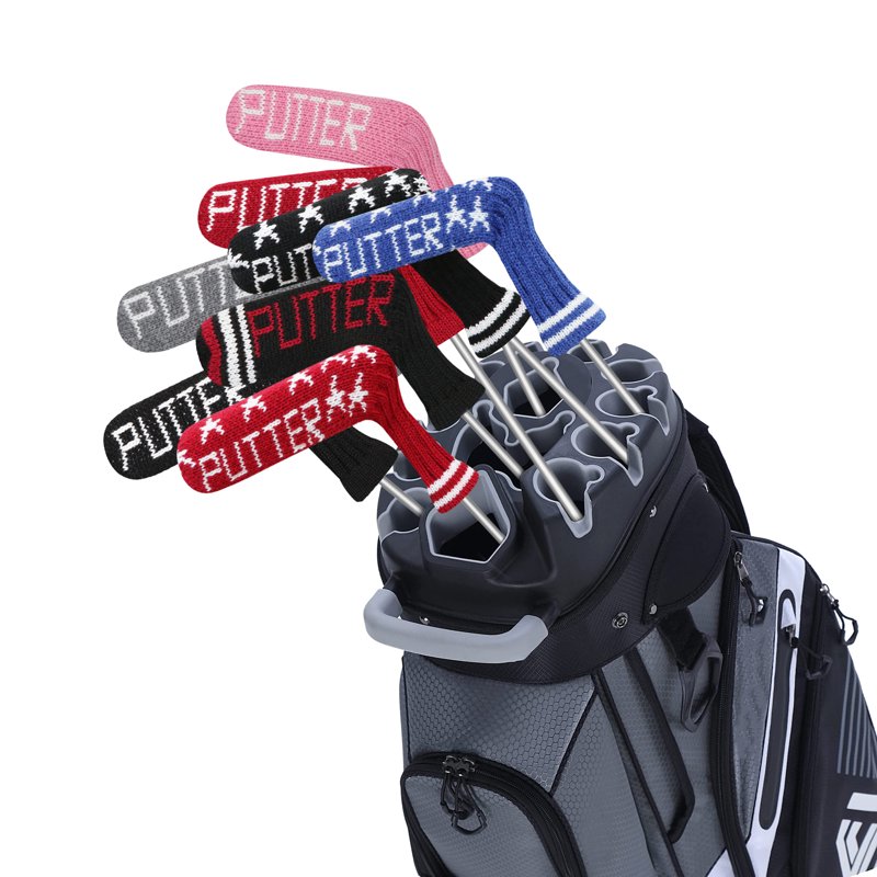Golf Blade Putter Head Cover - Knitted Protective Cover for Most Blade Putters