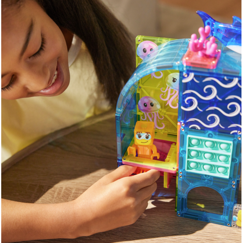 Magnetic Construction Set Undersea Adventure 58-Piece Playset for Kids
