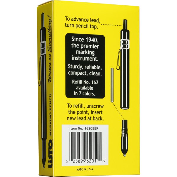 Refillable Mechanical Marking Pencils for Metal Glass Surfaces - Pack of 12