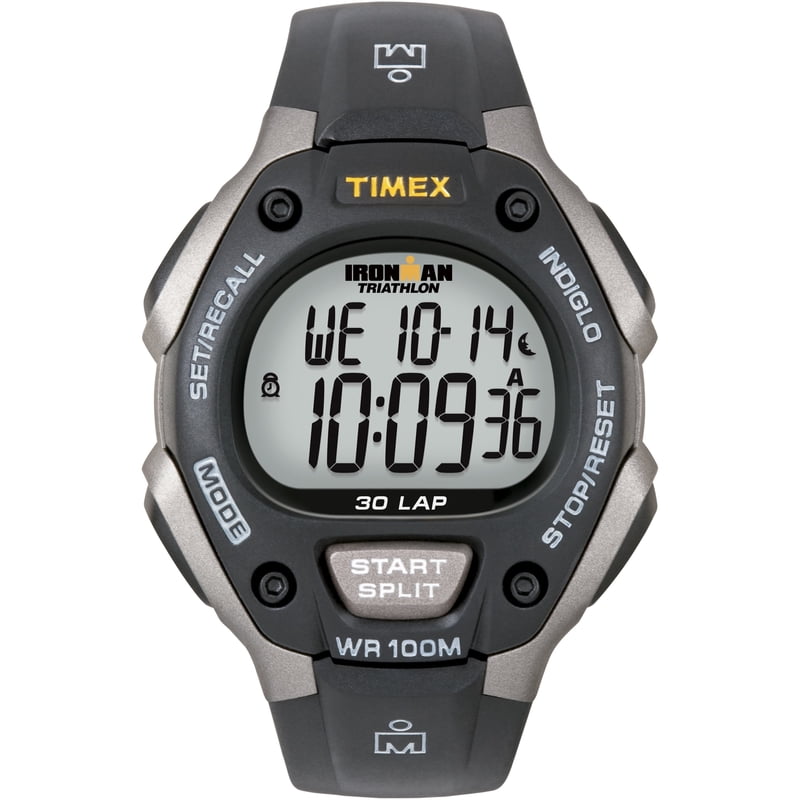 Men's Sport Watch 38mm Digital Resin Water-Resistant Timer with Night-Light