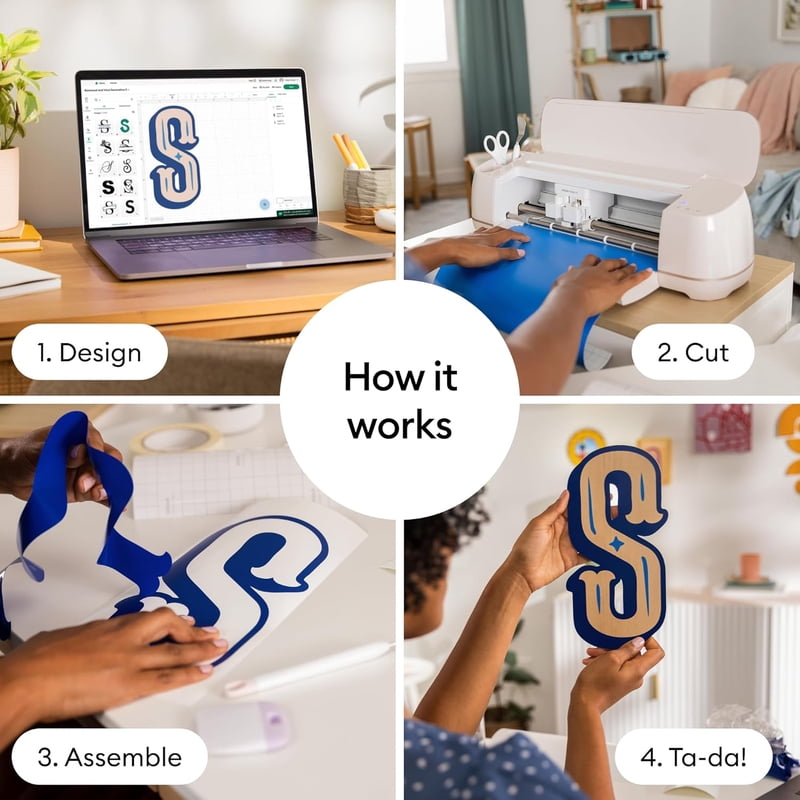 Cricut Maker 4 Smart Cutting Machine Bundle with Digital Content & Accessories