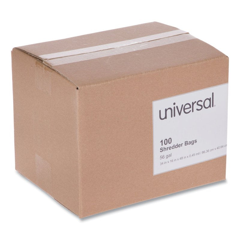 56 Gal Heavy-Duty Garbage Bags for Shredders - 100 Pack