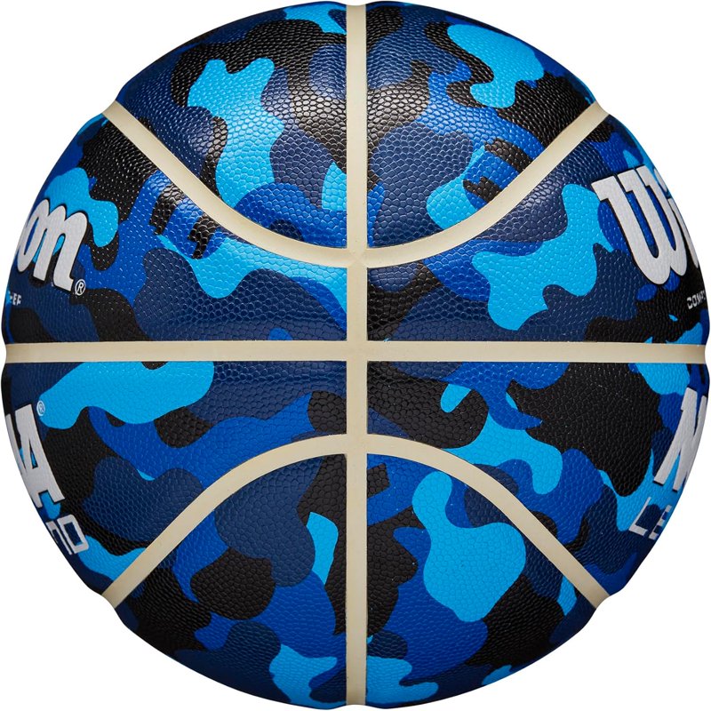 Wilson Size 7 Indoor/Outdoor Basketball - Blue Camo, 29.5 Inch