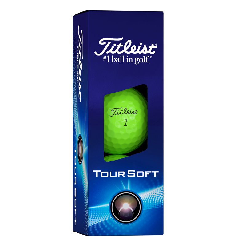 (2 Pack) 2024 Titleist Tour Soft Golf Balls – Green, 12 Pack