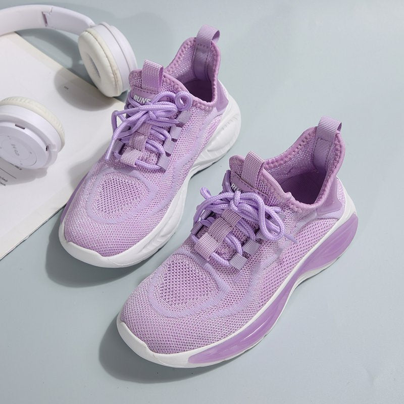Kids Breathable Knit Athletic Sneakers for Active Boys and Girls