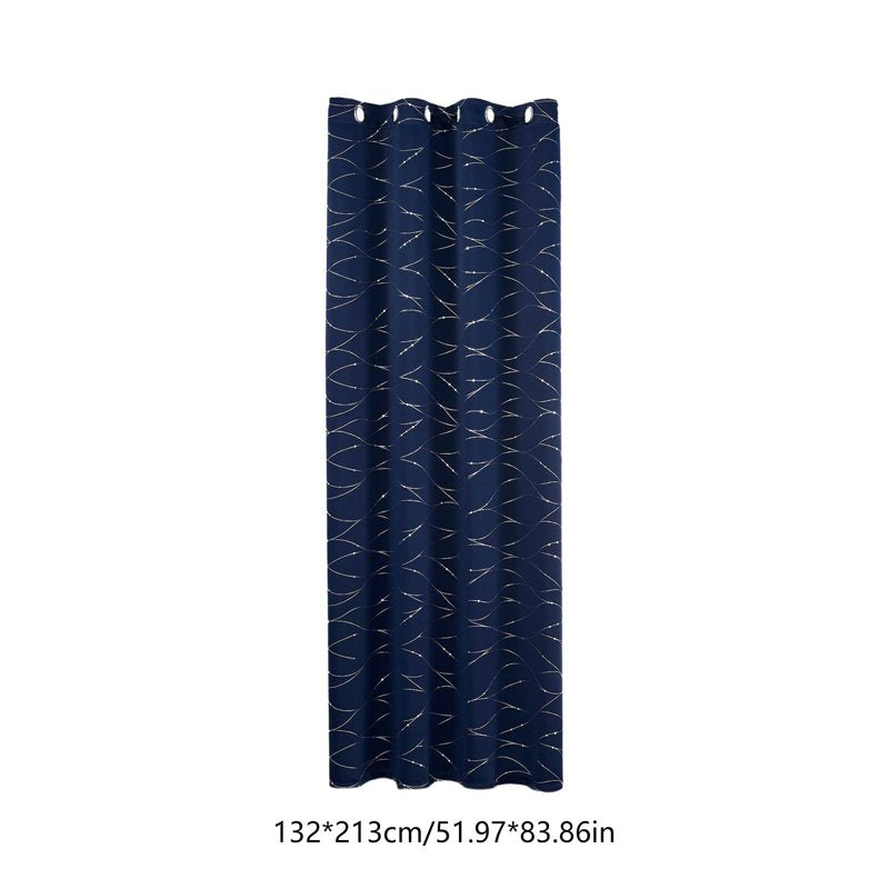 Navy Blue Blackout Curtains for Bedroom & Living Room - 84 Inch Grommet Room Darkening Drapes