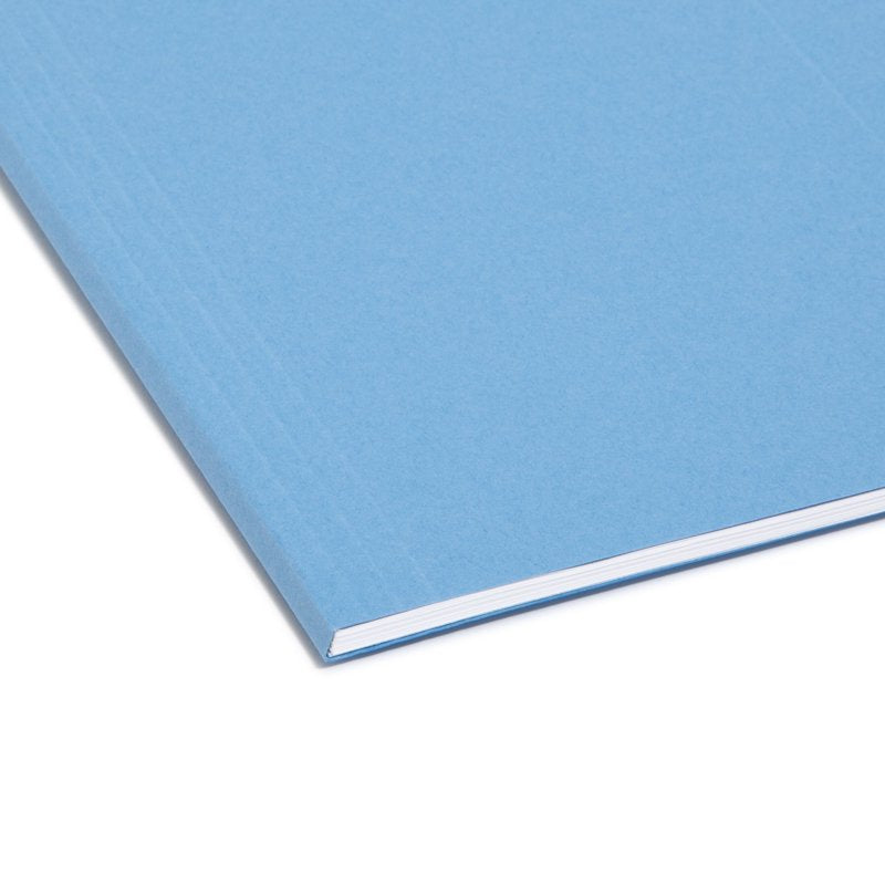 Hanging File Folder with Tab - 1/5-Cut Adjustable Label - Letter Size, Blue, Pack of 25