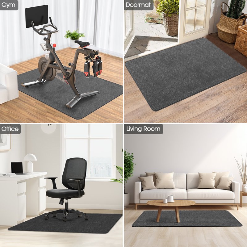 Office Chair Mat for Hardwood Floors 55x35 Inch Non-Slip Floor Protector