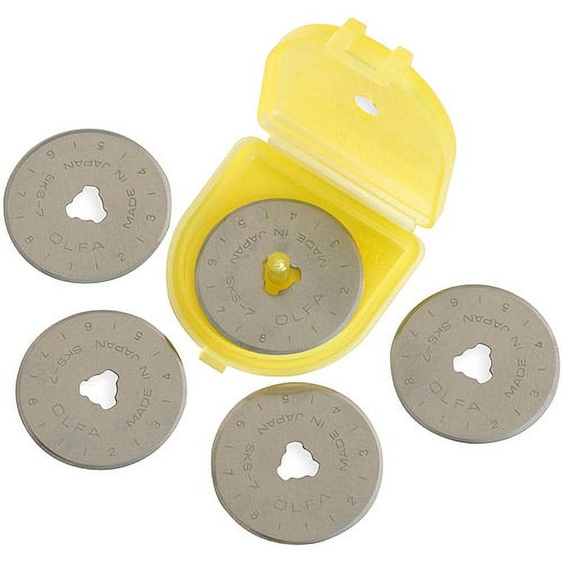 28mm Rotary Blade Set - 5 Replacement Steel Blades for Rotary Cutters