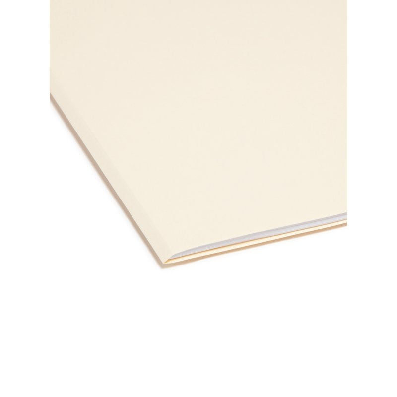 Manila File Folders with 1/5-Cut Tabs - Pack of 100, Letter Size