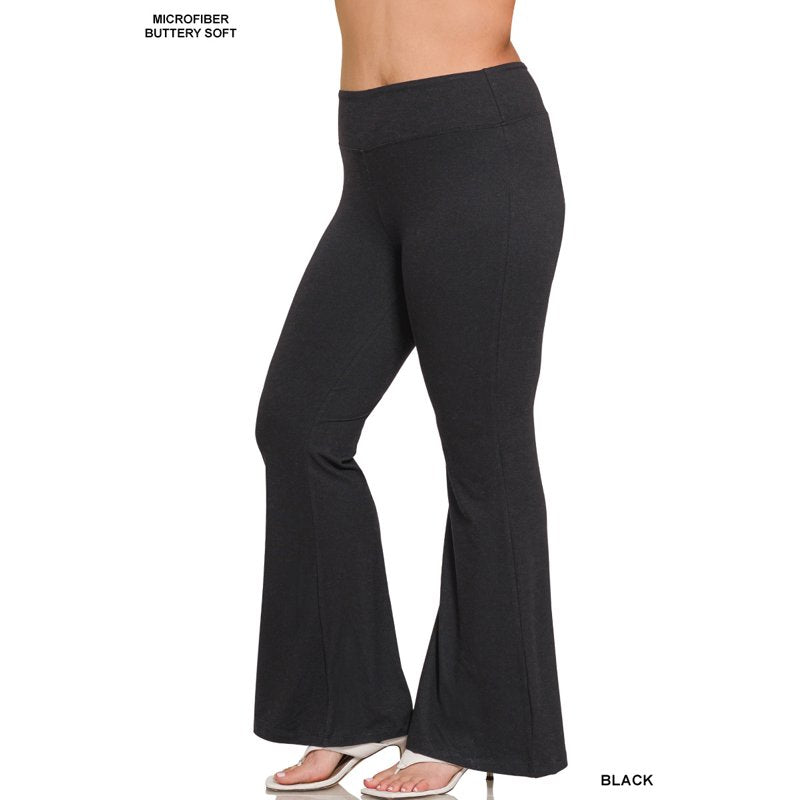 High Waist Flared Yoga Pants for Women - Plus & Regular Sizes, Soft & Stretchy