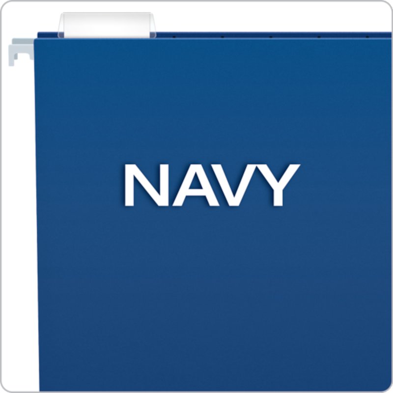 Recycled Letter Size Hanging Folders Navy 25 Pack - File & Organize